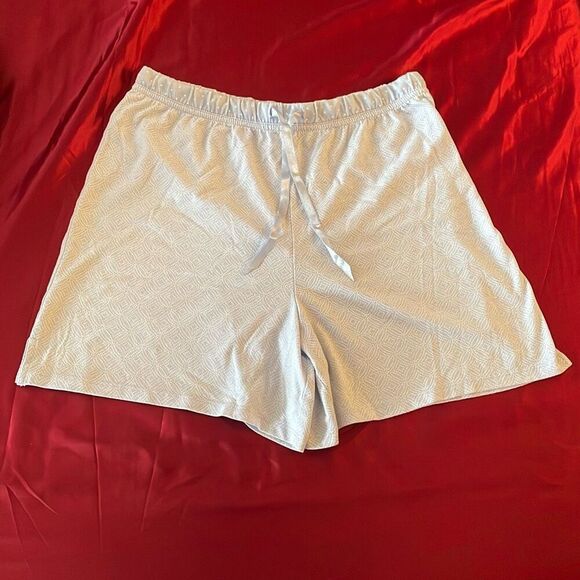 Croft & barrow intimate light blue pj pajama shorts paisley polka dot size small - Picture 6 of 13